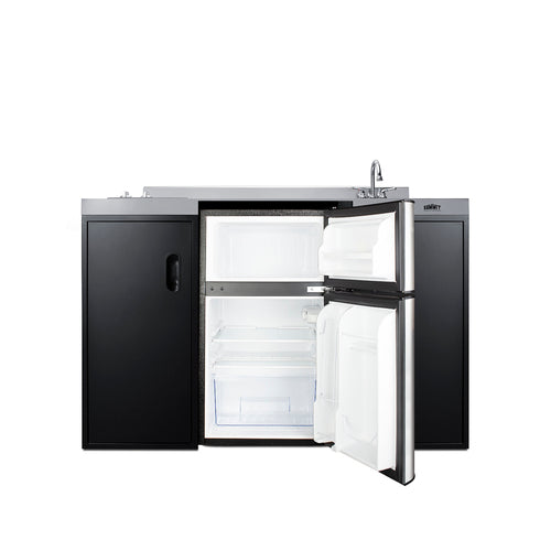 Summit 54" Wide All-In-One Kitchenette, ADA Counter Height (CK55ADASINKR) view 4