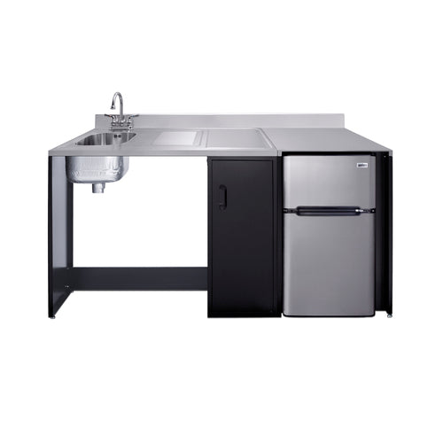 Summit 72" Wide Barrier-Free All-In-One Kitchenette, ADA-Compliant (CK72ADALBFNCK)