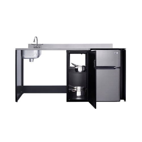 Summit 72" Wide Barrier-Free All-In-One Kitchenette, ADA-Compliant (CK72ADALBFNCK) view 4