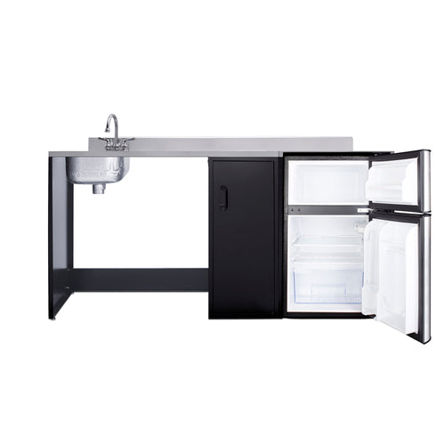 Summit 72" Wide Barrier-Free All-In-One Kitchenette, ADA-Compliant (CK72ADALBFNCK) view 5