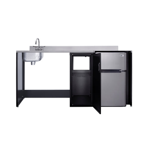Summit 72" Wide Barrier-Free All-In-One Kitchenette, ADA-Compliant (CK72ADALBFNCK) view 6