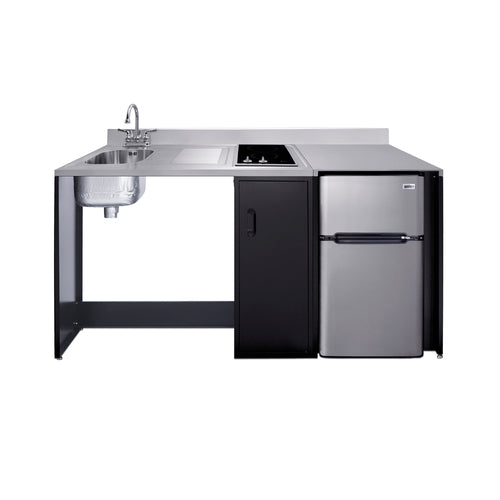 Summit 72" Wide Barrier-Free All-In-One Kitchenette, ADA-Compliant (CK72ADALBF)