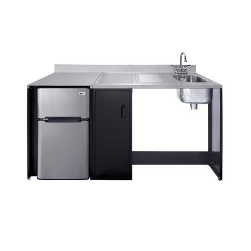 Summit 72" Wide Barrier-Free All-In-One Kitchenette, ADA-Compliant (CK72ADARBFNCK)