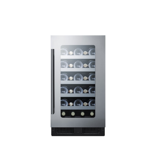 Summit 18" Wide Built-In Wine Cellar — Left Hand Door hinge (CL18WCCSSLHD) view 4