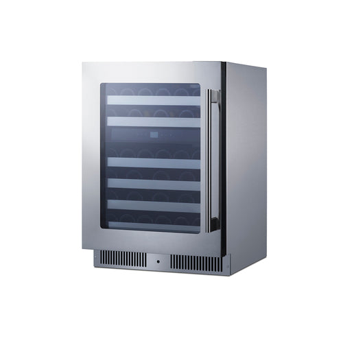 Summit 24" Dual Zone Built-In Wine Cellar (CL244WC2CSSLHD) view 2