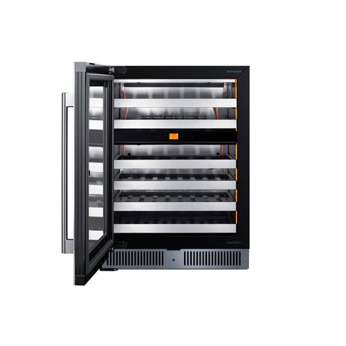 Summit 24" Dual Zone Built-In Wine Cellar (CL244WC2LHD) view 3