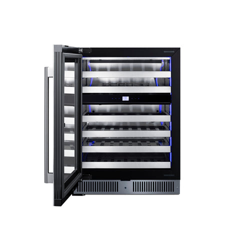 Summit 24" Dual Zone Built-In Wine Cellar (CL244WC2LHD) view 5