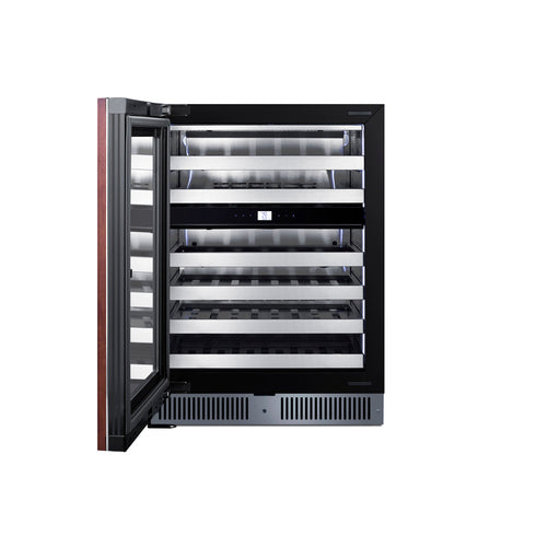 Summit 24" Dual Zone Built-In Wine Cellar (Panel Not Included) (CL244WC2PNRLHD) view 4