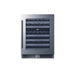 Summit 24" Dual Zone Built-In Wine Cellar (CL244WC2CSS) view 5