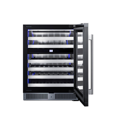 Summit 24" Dual Zone Built-In Wine Cellar (CL244WC2CSS) view 6