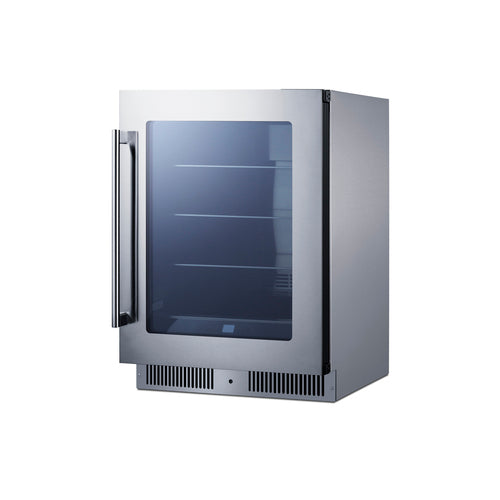 Summit 24" Wide Built-In Beverage Center (CL24BV1CSS) view 2