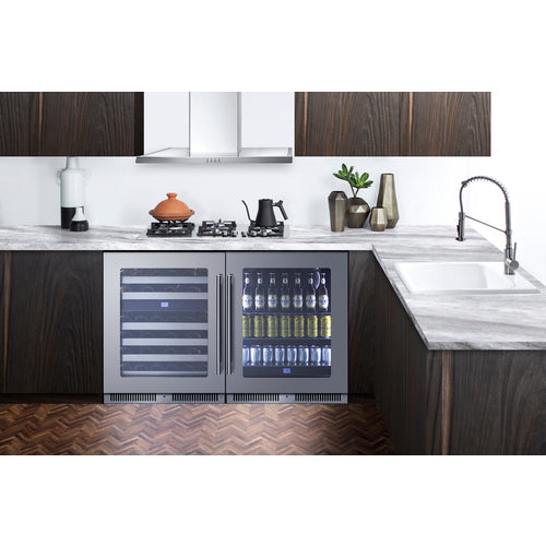 Summit 24" Dual Zone Built-In Wine Cellar (CL244WC2CSS) view 2