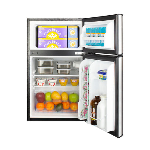 Summit 19" Wide 2-Door Refrigerator-Freezer, ADA Height (CP34BSSADA) view 4