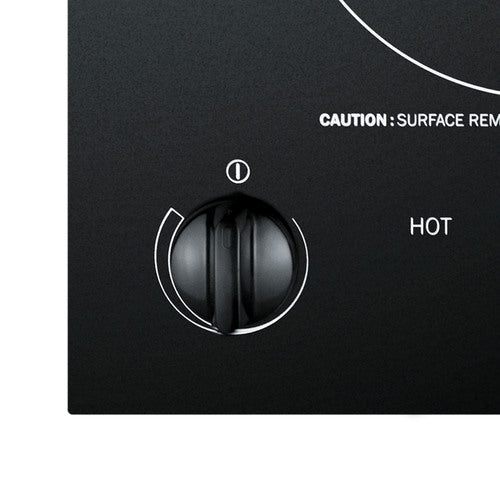 Summit 12" Wide 115V 1-Burner Radiant Cooktop (CR1115) view 3