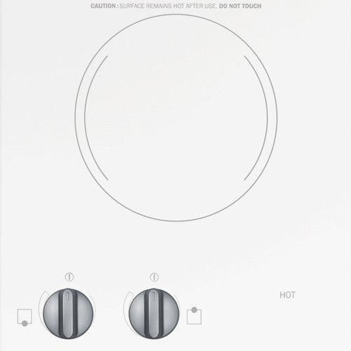 Summit 15" Wide 230V 2-Burner Radiant Cooktop (CR2220WHTK15) view 2