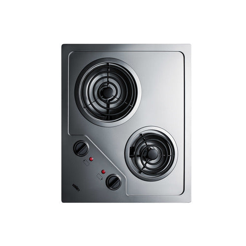 Summit 21" Wide 115V 2-Burner Coil Cooktop (CR2B122) view 3