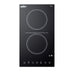Summit 12" Wide 115V 2-Burner Radiant Cooktop (CR2B15T1B)