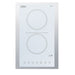 Summit 15" Wide 115V 2-Burner Radiant Cooktop (CR2B15T2WTK15)