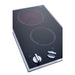 Summit 12" Wide 220/240V 2-Burner Radiant Cooktop (CR2B22ST) view 4
