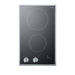 Summit 12" Wide 220/240V 2-Burner Radiant Cooktop (CR2B22ST)