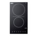 Summit 12" Wide 230V 2-Burner Radiant Cooktop (CR2B23T3B)