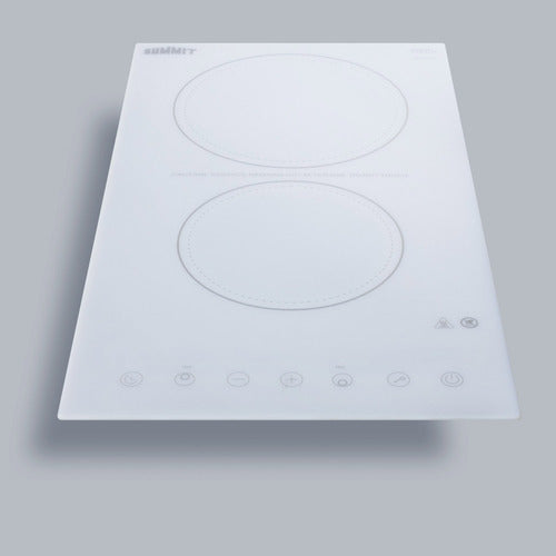 Summit 12" Wide 230V 2-Burner Radiant Cooktop (CR2B23T4W) view 4