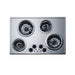 Summit 29" Wide 230V 4-Burner Coil Cooktop (CR430SS)