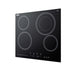 Summit 24" Wide 230V 4-Burner Radiant Cooktop (CR4B23T5B) view 5
