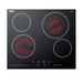 Summit 24" Wide 230V 4-Burner Radiant Cooktop (CR4B23T5B) view 2