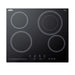 Summit 24" Wide 230V 4-Burner Radiant Cooktop (CR4B23T5B)