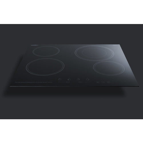 Summit 24" Wide 230V 4-Burner Radiant Cooktop (CR4B23T5B) view 6