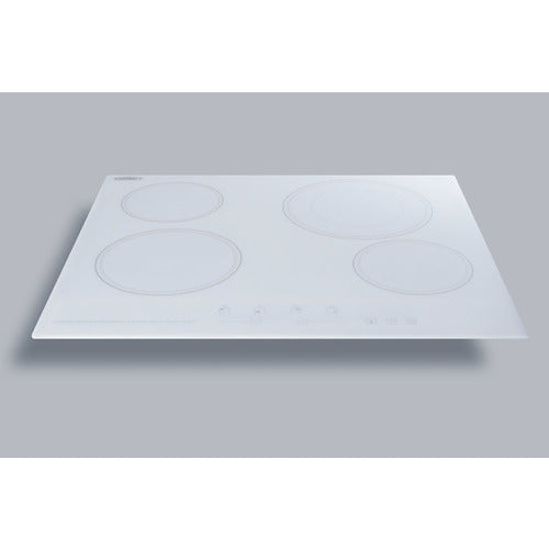 Summit 24" Wide 230V 4-Burner Radiant Cooktop (CR4B23T6W) view 4