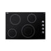 Summit 30" Wide 208-240V 4-Burner Radiant Cooktop (CR4B30MB)