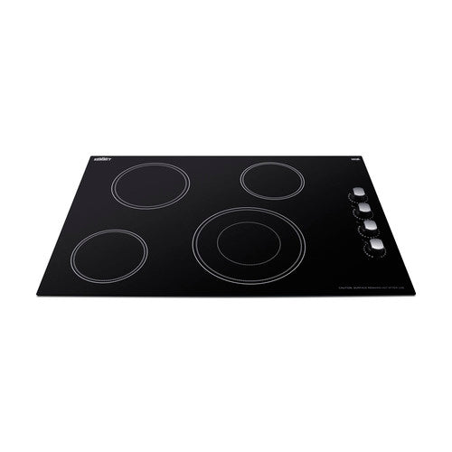 Summit 30" Wide 208-240V 4-Burner Radiant Cooktop (CR4B30MB) view 4