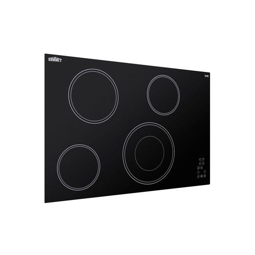 Summit 30" Wide 208-240V 4-Burner Radiant Cooktop (CR4B30T11B) view 4