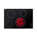 Summit 30" Wide 208-240V 4-Burner Radiant Cooktop (CR4B30T11B) view 5