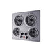 Summit 24" Wide 240V 4-Burner Coil Cooktop (CR4SS24) view 3