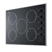 Summit 27" Wide 230V 5-Burner Radiant Cooktop (CR5B273B) view 2