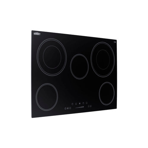 Summit 30" Wide 208-240V 5-Burner Radiant Cooktop (CR5B30T7B) view 4