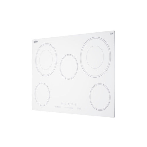 Summit 30" Wide 208-240V 5-Burner Radiant Cooktop (CR5B30T8W) view 3