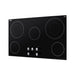 Summit 36" Wide 208-240V 5-Burner Radiant Cooktop (CR5B36MB) view 2
