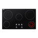 Summit 36" Wide 208-240V 5-Burner Radiant Cooktop (CR5B36MB) view 5