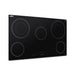 Summit 36" Wide 208-240V 5-Burner Radiant Cooktop (CR5B36T9B) view 3