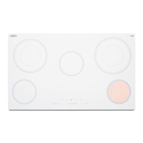Summit 36" Wide 208-240V 5-Burner Radiant Cooktop (CR5B36TXW) view 5