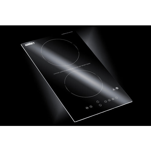 Summit 12" Wide 115V 2-Burner Radiant Cooktop With Safety Shutoff (CRH2BT30115) view 6