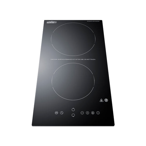 Summit 12" Wide 230V 2-Burner Radiant Cooktop With Safety Shutoff (CRH2BT30230) view 6
