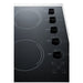 Summit 27" Wide 230V 5-Burner Radiant Cooktop (CRS5B13B) view 2