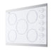 Summit 27" Wide 230V 5-Burner Radiant Cooktop (CRS5B14W) view 3