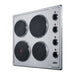 Summit 24" Wide 230V 4-Burner Solid Disk Cooktop (CSD4B24) view 2