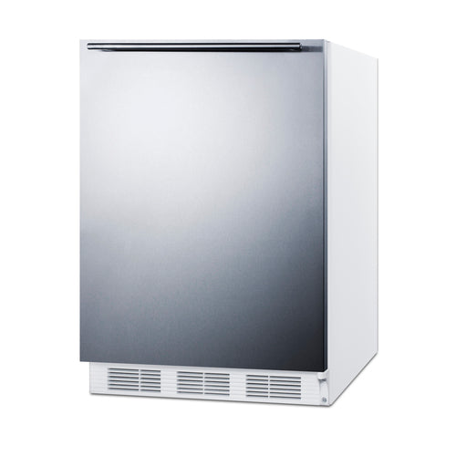 Summit 24" Wide Refrigerator-Freezer, ADA Compliant — Left Hand Door hinge (CT661WSSHHADALHD) view 2